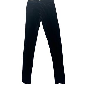 Lightly Worn Velvet Black Leggings